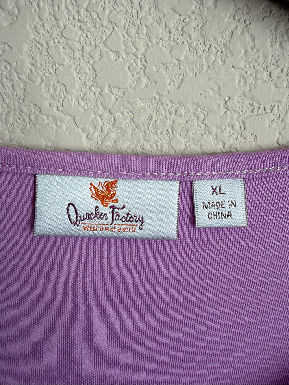 Quacker Factory Botanical Bicycle Embroidered Rhinestone Top XL Purple Whimsical - Picture 2 of 16